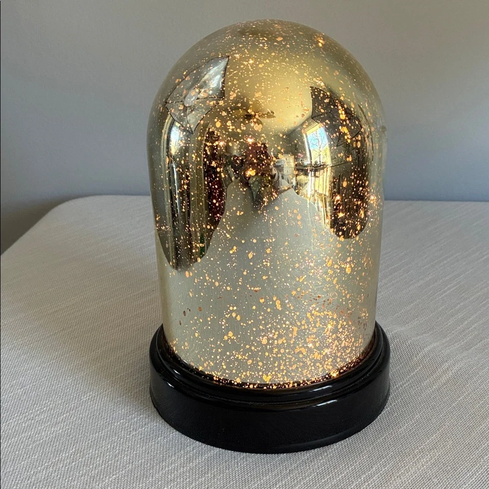 Mercury Glass Lighted Dome 3 AA batteries Fairycore Cottagecore Whimsigoth